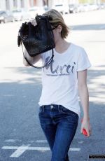 EMMA ROBERTS Hide from Paps Out in Los Angeles