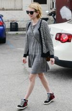 EMMA ROBERTS Lunch at Chop Stop in West Hollywood