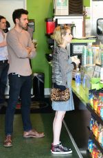 EMMA ROBERTS Lunch at Chop Stop in West Hollywood