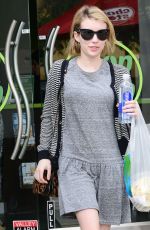 EMMA ROBERTS Lunch at Chop Stop in West Hollywood