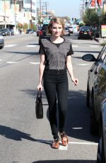 EMMA ROBERTS Out and About in Los Angeles 1903