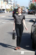 EMMA ROBERTS Out and About in Los Angeles 1903