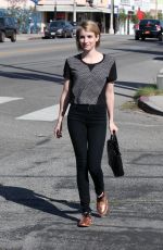 EMMA ROBERTS Out and About in Los Angeles 1903