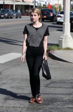 EMMA ROBERTS Out and About in Los Angeles 1903