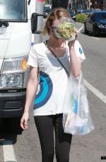 EMMA ROBERTS with a Friend Out in West Hollywood