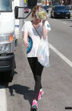 EMMA ROBERTS with a Friend Out in West Hollywood