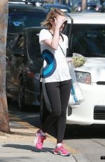 EMMA ROBERTS with a Friend Out in West Hollywood