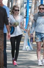 EMMA ROBERTS with a Friend Out in West Hollywood