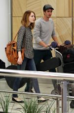 EMMA STONE Arrives at Airport in Sydney