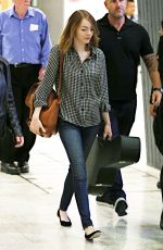 EMMA STONE Arrives at Airport in Sydney