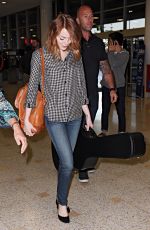 EMMA STONE Arrives at Airport in Sydney
