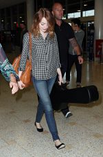 EMMA STONE Arrives at Airport in Sydney