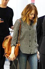 EMMA STONE Arrives at Airport in Sydney