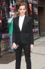 EMMA WATSON Arrives at Late Show with David Letterman