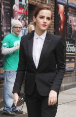 EMMA WATSON Arrives at Late Show with David Letterman