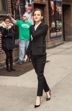 EMMA WATSON Arrives at Late Show with David Letterman
