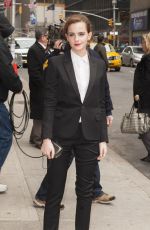 EMMA WATSON Arrives at Late Show with David Letterman