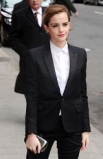 EMMA WATSON Arrives at Late Show with David Letterman