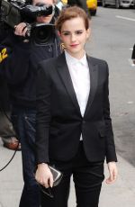 EMMA WATSON Arrives at Late Show with David Letterman