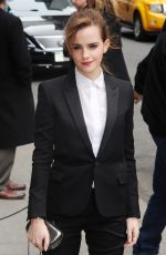 EMMA WATSON Arrives at Late Show with David Letterman