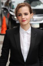 EMMA WATSON Arrives at Late Show with David Letterman