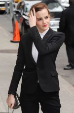 EMMA WATSON Arrives at Late Show with David Letterman