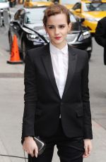 EMMA WATSON Arrives at Late Show with David Letterman