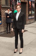 EMMA WATSON Arrives at Late Show with David Letterman