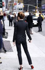 EMMA WATSON Arrives at Late Show with David Letterman