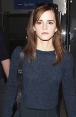 EMMA WATSON Arrives at LAX Airport in Los Angeles