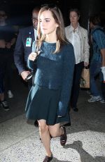 EMMA WATSON Arrives at LAX Airport in Los Angeles