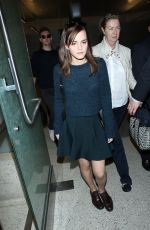 EMMA WATSON Arrives at LAX Airport in Los Angeles