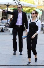 EMMA WATSON Out and About in Madrid