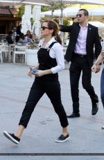 EMMA WATSON Out and About in Madrid