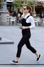 EMMA WATSON Out and About in Madrid