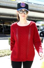 EMMY ROSSUM Arrives at LAX Airport in Los Angeles