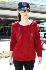 EMMY ROSSUM Arrives at LAX Airport in Los Angeles