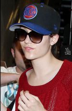 EMMY ROSSUM Arrives at LAX Airport in Los Angeles