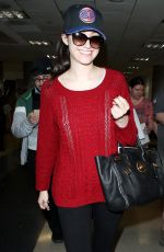 EMMY ROSSUM Arrives at LAX Airport in Los Angeles