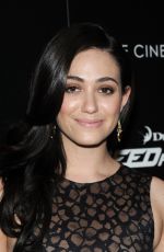 EMMY ROSSUM at Need for Speed Screening in New York