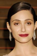 EMMY ROSSUM at Vanity Fair Oscar Party in Hollywood 