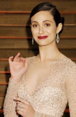 EMMY ROSSUM at Vanity Fair Oscar Party in Hollywood 