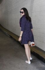 EMMY ROSSUM in Dress Out Shopping in Beverly Hills 