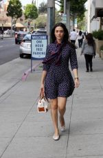 EMMY ROSSUM in Dress Out Shopping in Beverly Hills 