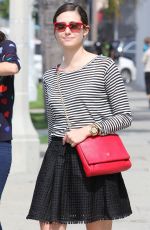 EMMY ROSSUM in Skirt Out Shopping in West Hollywood