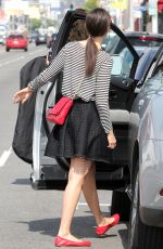 EMMY ROSSUM in Skirt Out Shopping in West Hollywood