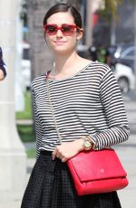 EMMY ROSSUM in Skirt Out Shopping in West Hollywood