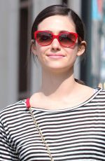 EMMY ROSSUM in Skirt Out Shopping in West Hollywood