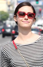EMMY ROSSUM in Skirt Out Shopping in West Hollywood