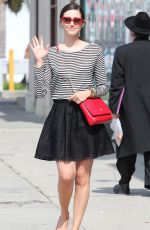 EMMY ROSSUM in Skirt Out Shopping in West Hollywood